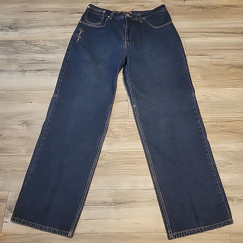 Sean John Jeans‎ Mens 36 Blue Baggy Y2K Loose Denim Hip Hop 20" Leg Opening VGT